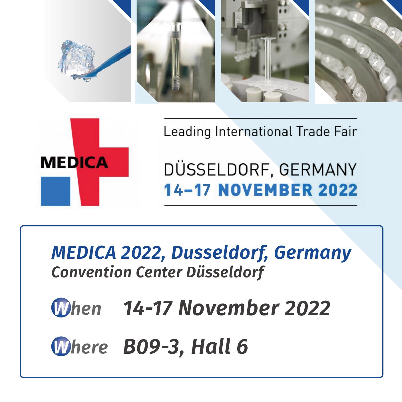 2022年11月德國MEDICA醫療器材展