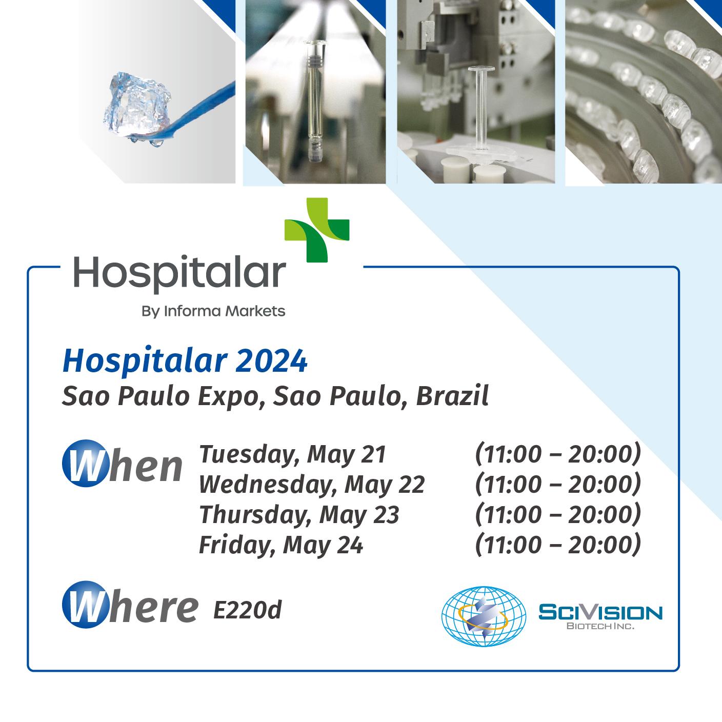 2024年5月Hospitalar國際醫療醫院設備暨牙科骨科保健展